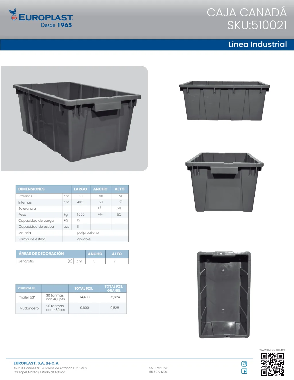 Portada de la ficha técnica de Caja Canadá